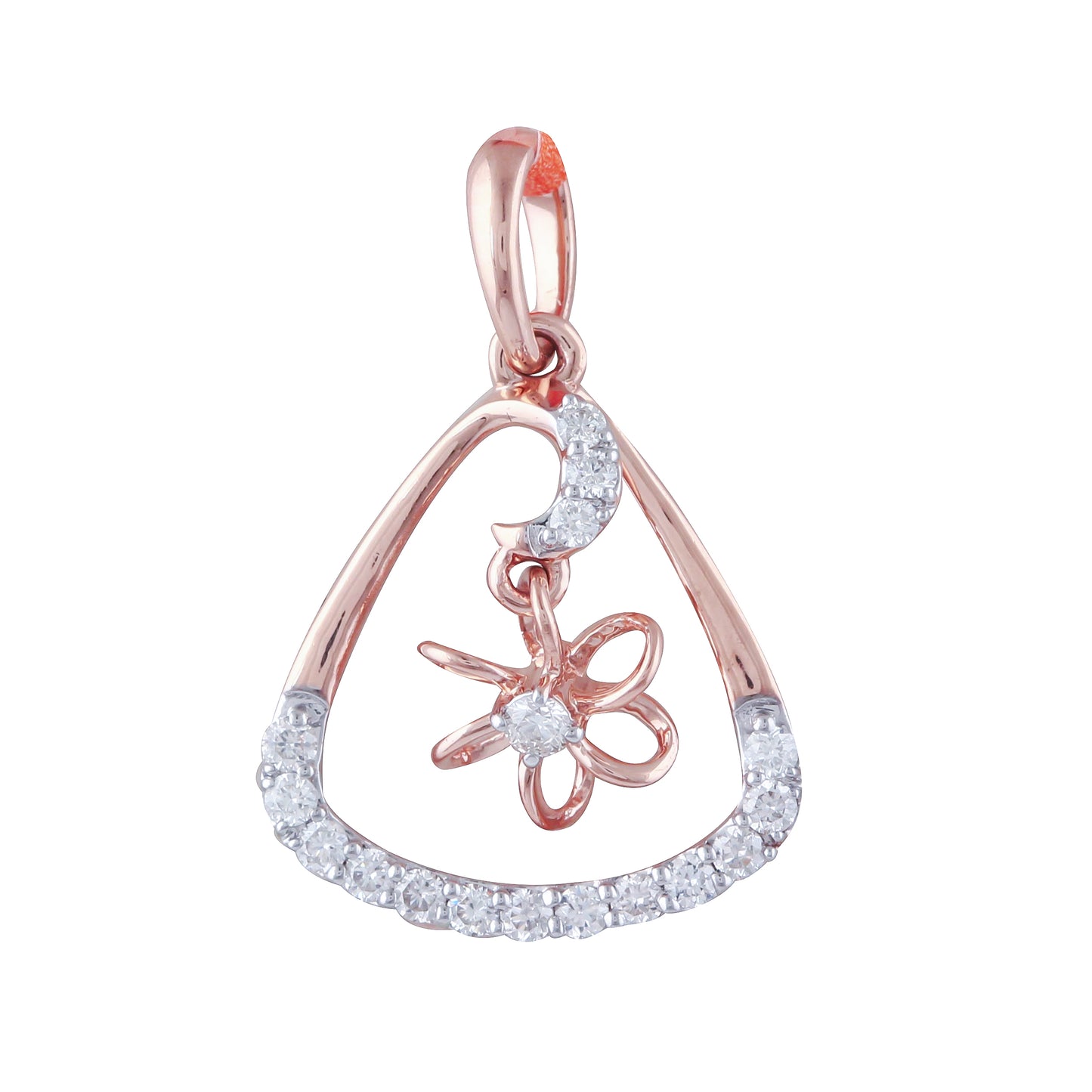 Diamond Pendant for her in Rose Gold DPS23013