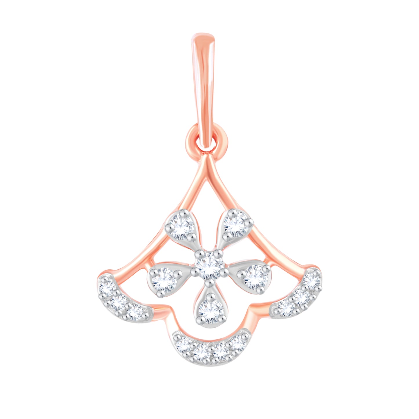 Diamond Pendant for her in Rose Gold DPS23014