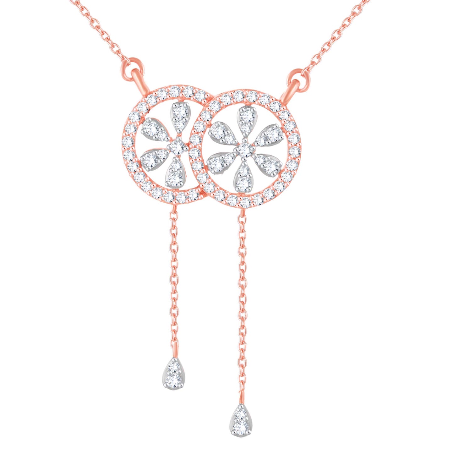 Diamond Pendant for her in Rose Gold DPS23025