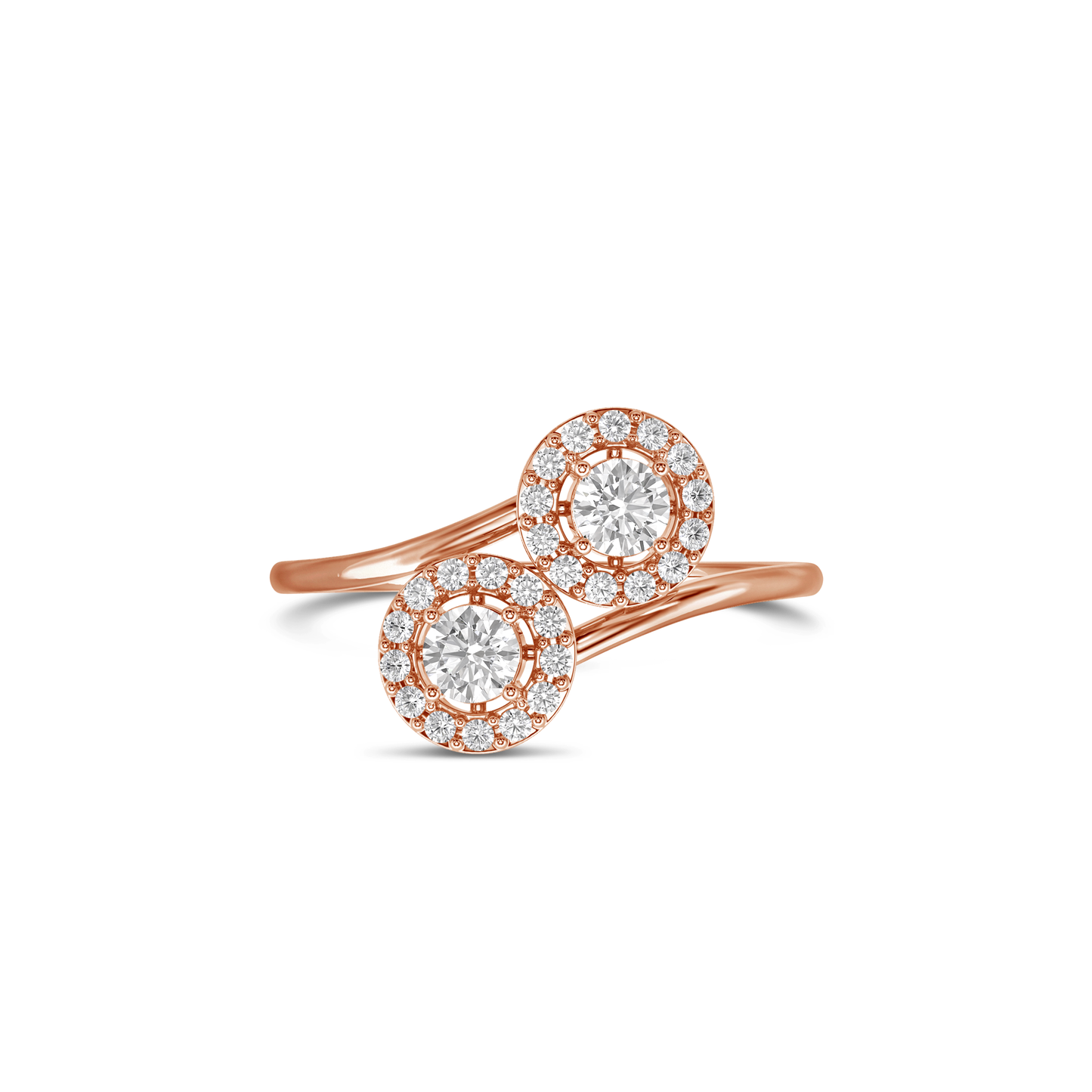 Minora Double Orb Diamond Ring