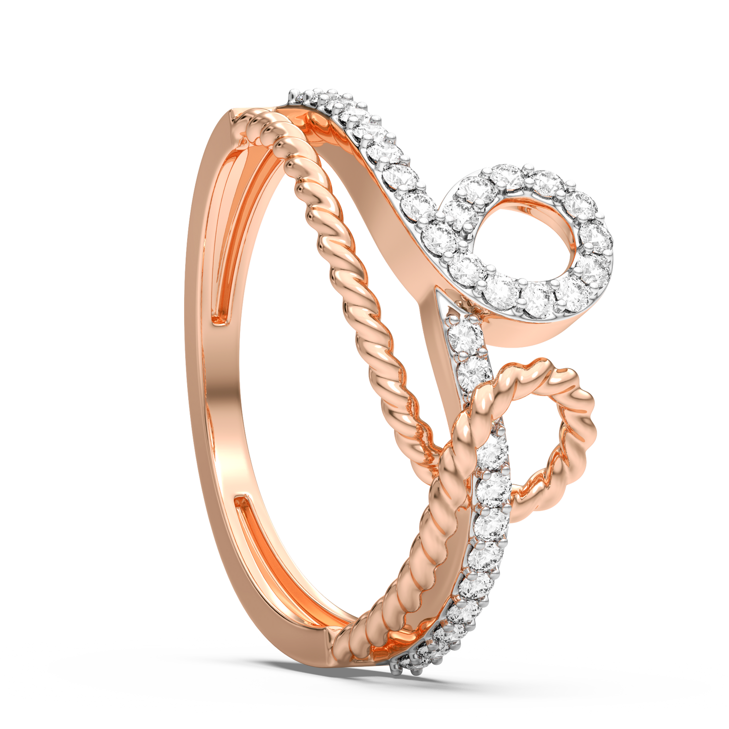 Andreya Twisted Diamond Ring