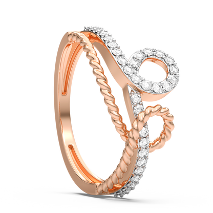 Andreya Twisted Diamond Ring