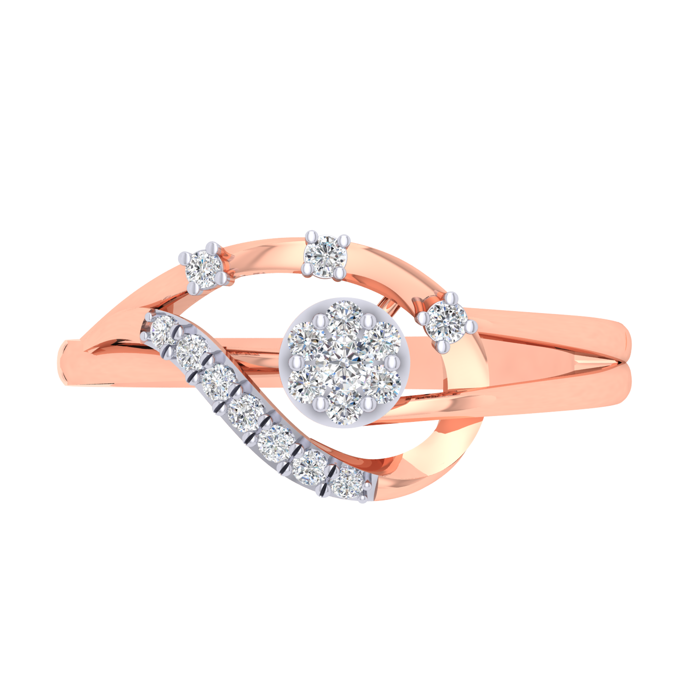 Annamae Leaf Diamond Ring