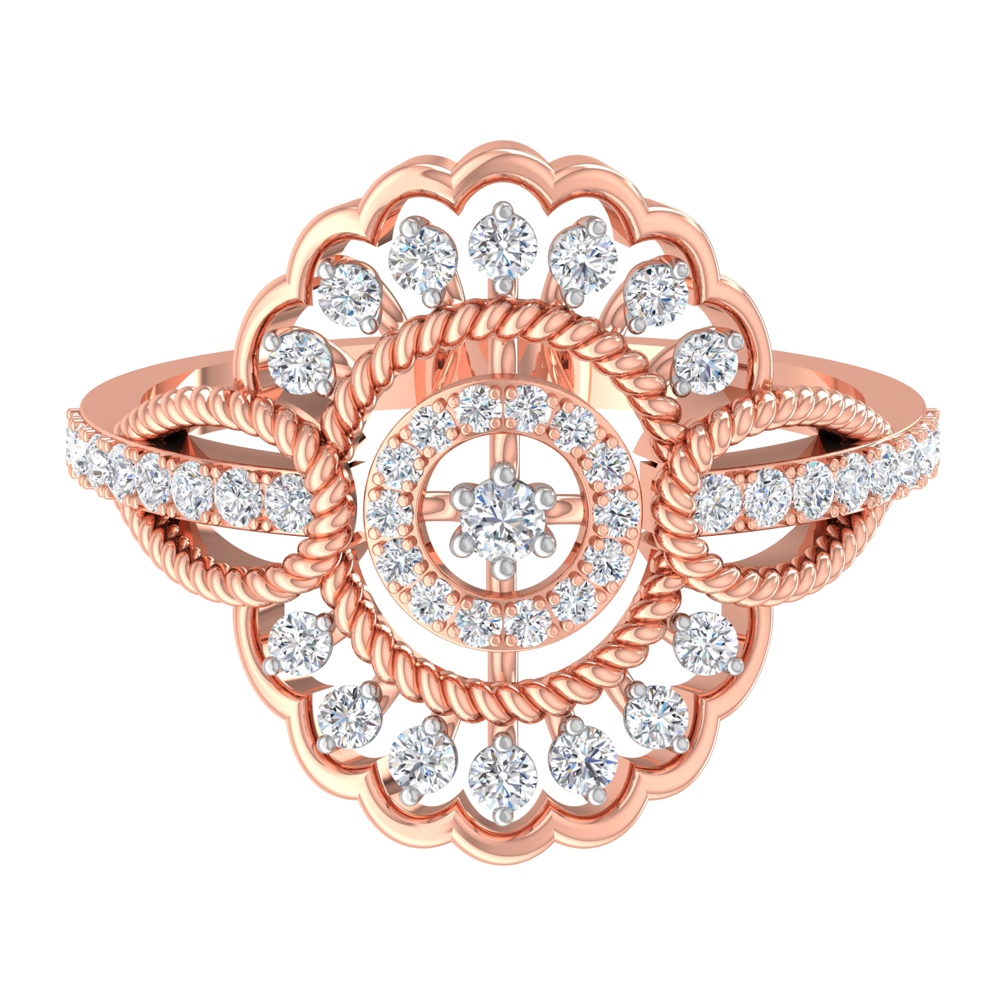 Almitra Floral Diamond Ring