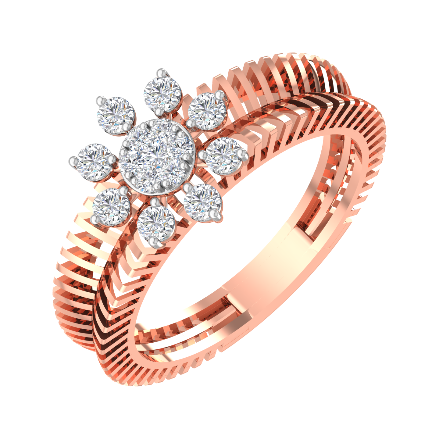 Velna Floral Diamond Ring