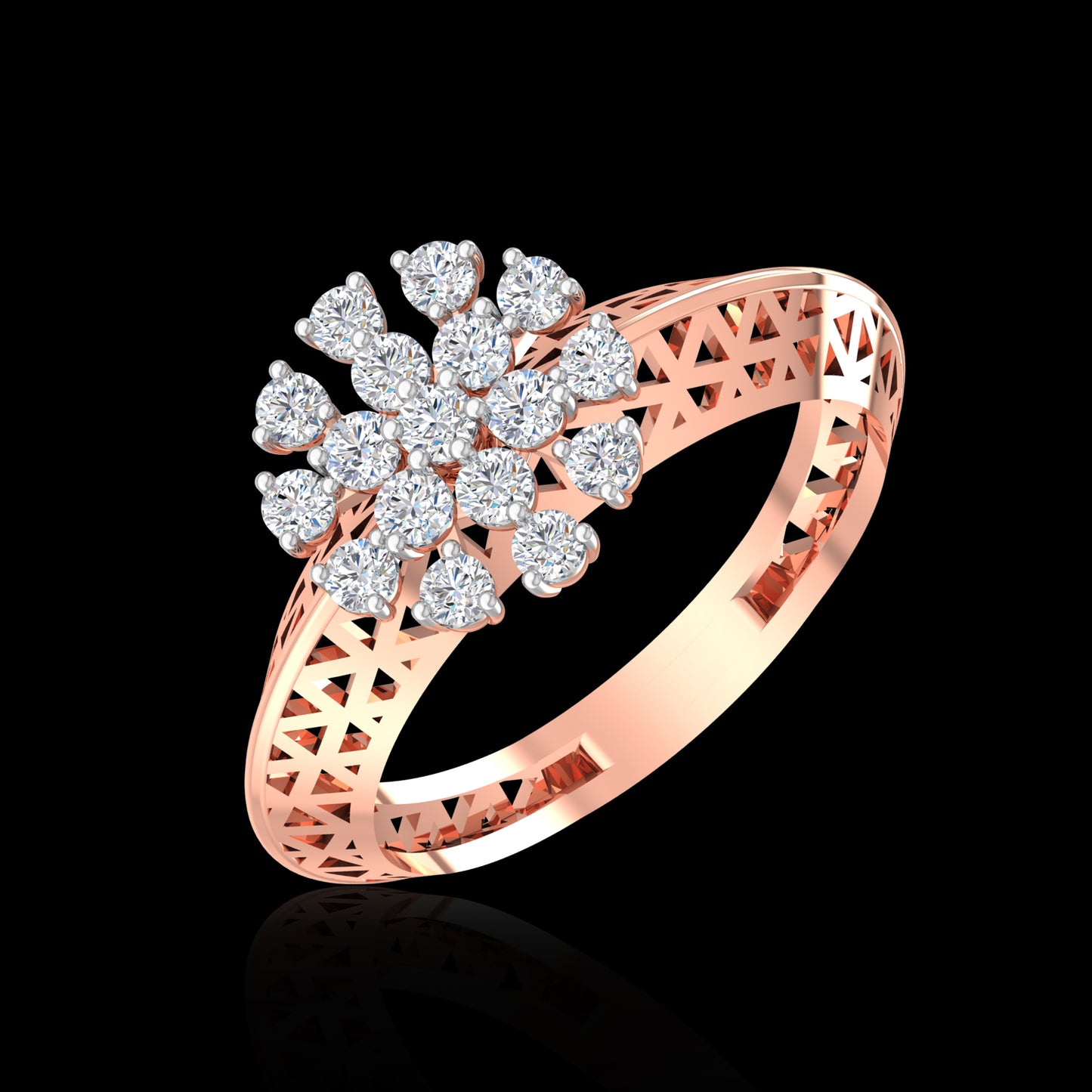 Kristina Flower Diamond Ring