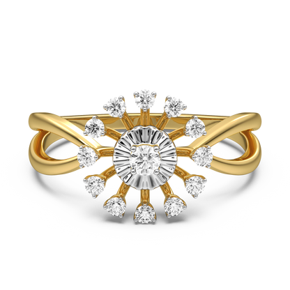 Lesya Circular Diamond Ring