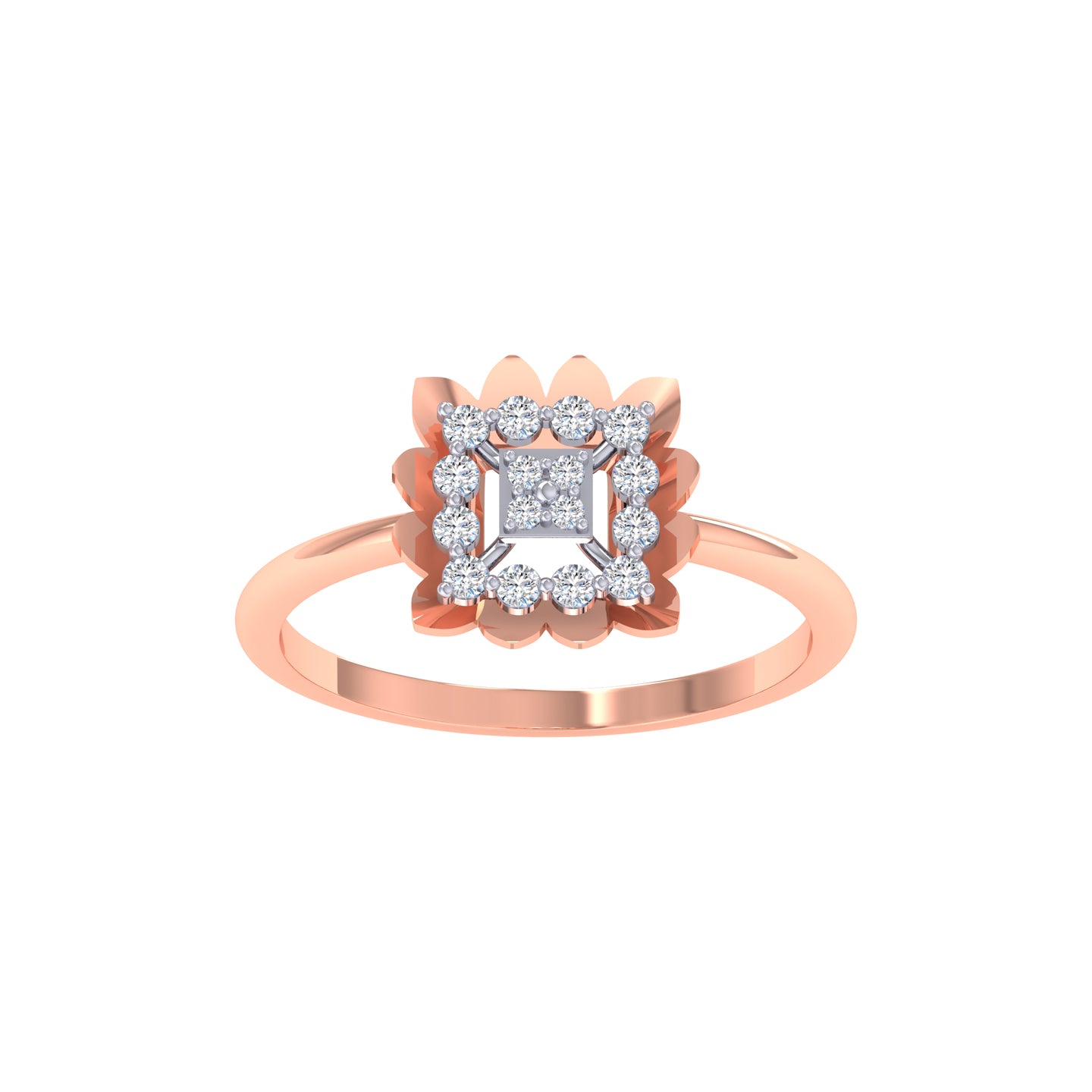 Savya Square Diamond Ring