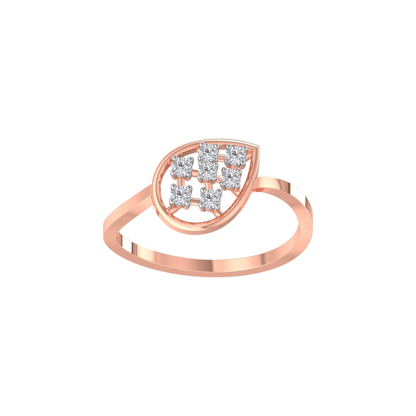 Bruna Leaf Diamond Ring