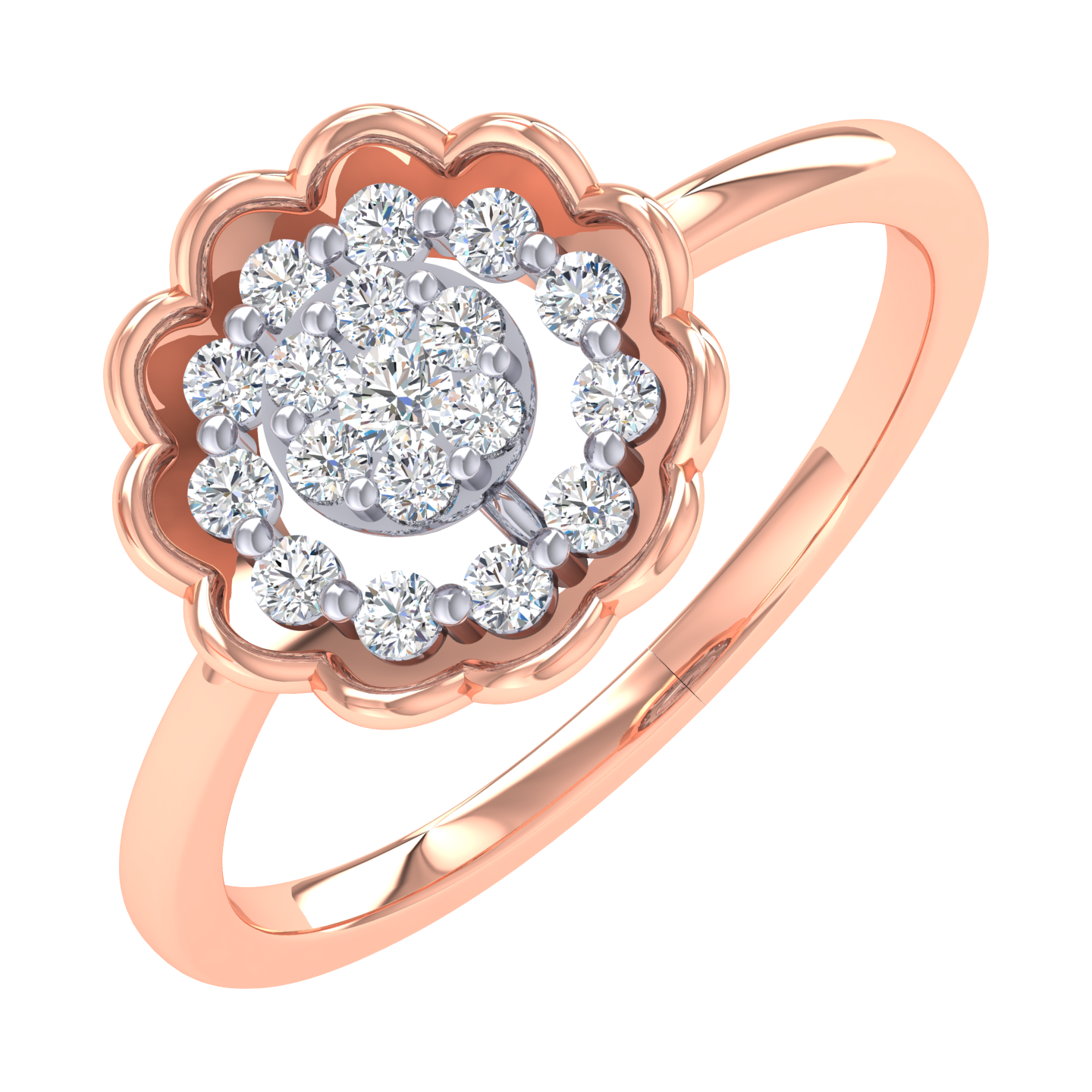 Chantelle Halo Diamond Ring