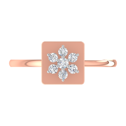 Astrid Sqaure Diamond Ring