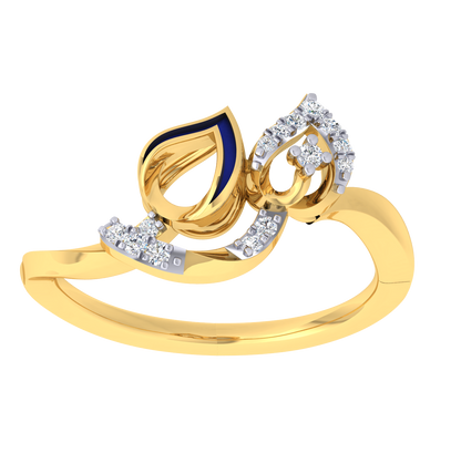 Blaze Leaf Diamond Ring