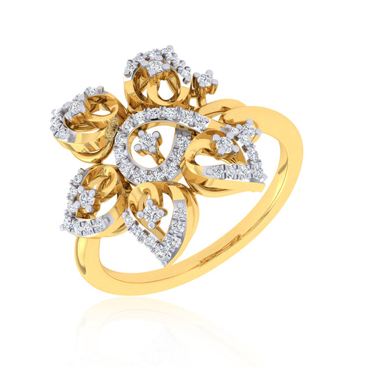 Bally Flower Diamond Ring