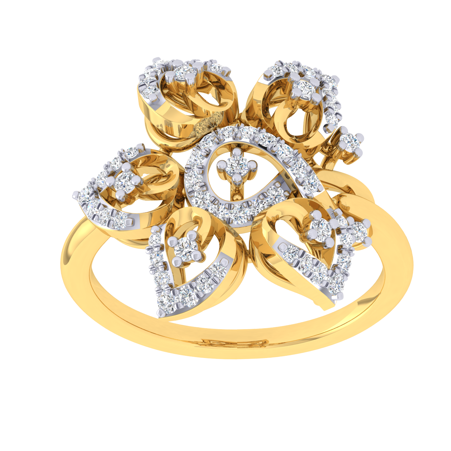 Bally Flower Diamond Ring