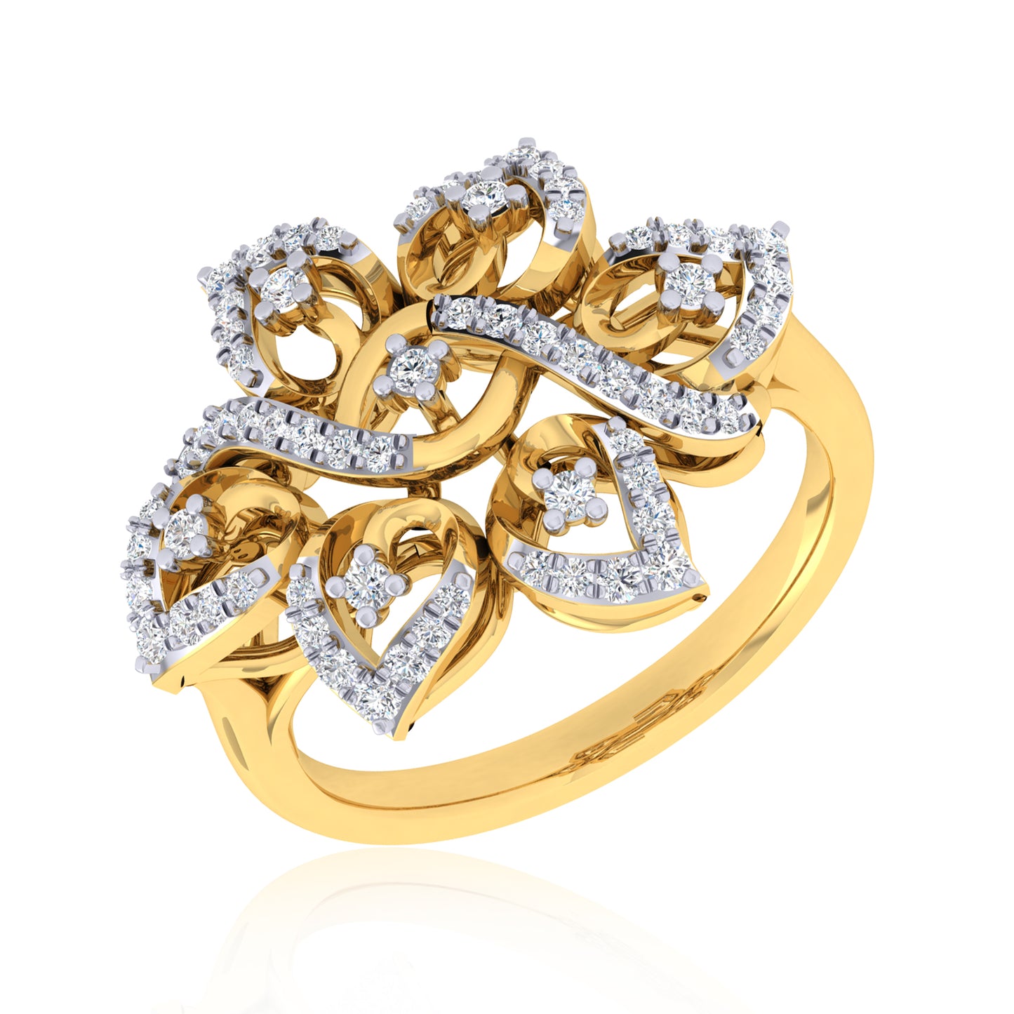 Leva Flower Diamond Ring