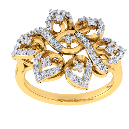 Leva Flower Diamond Ring