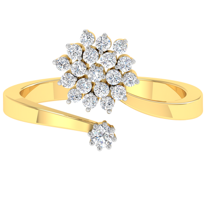 Beena Diamond Open Ring