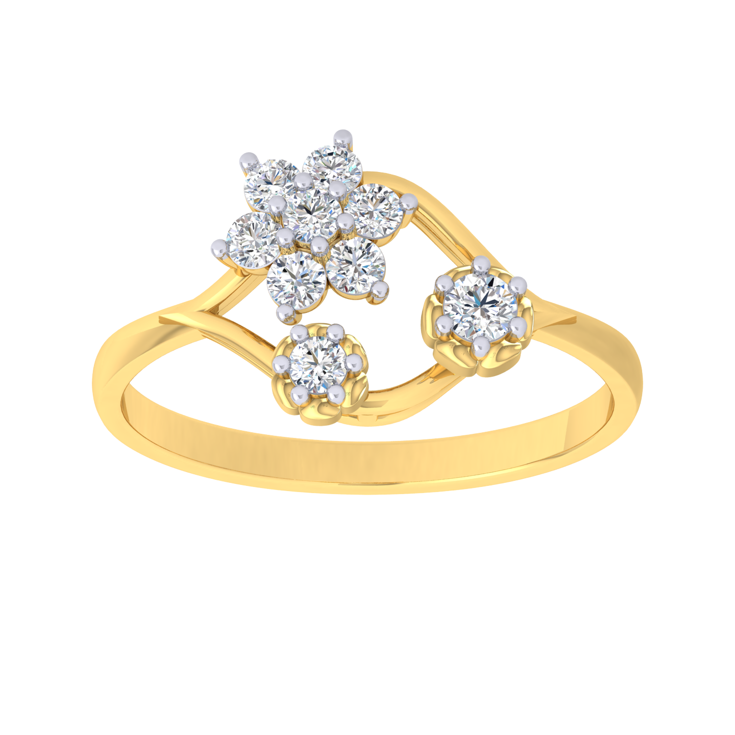 Veena Flower Diamond Ring