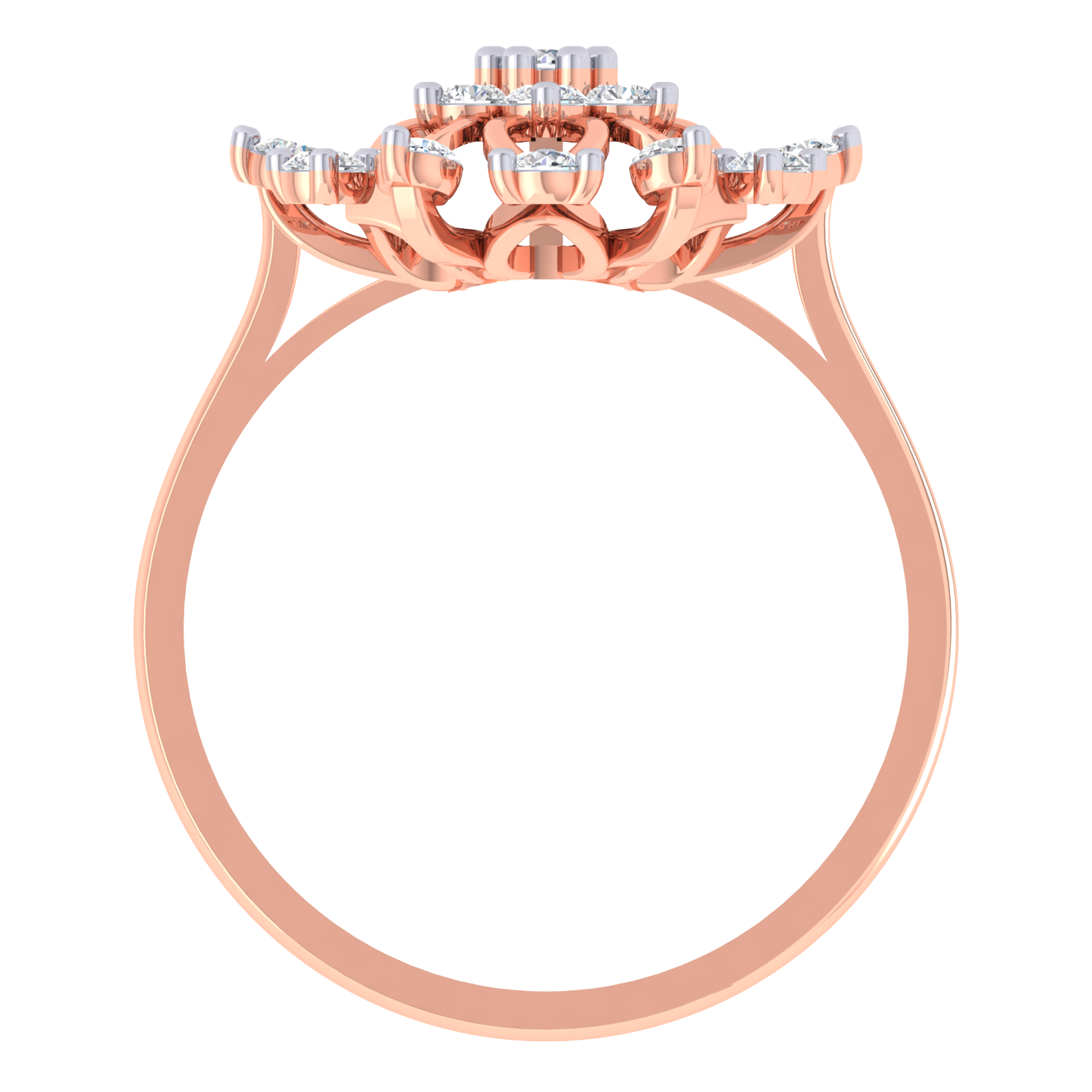 Blooming Flower Diamond Ring