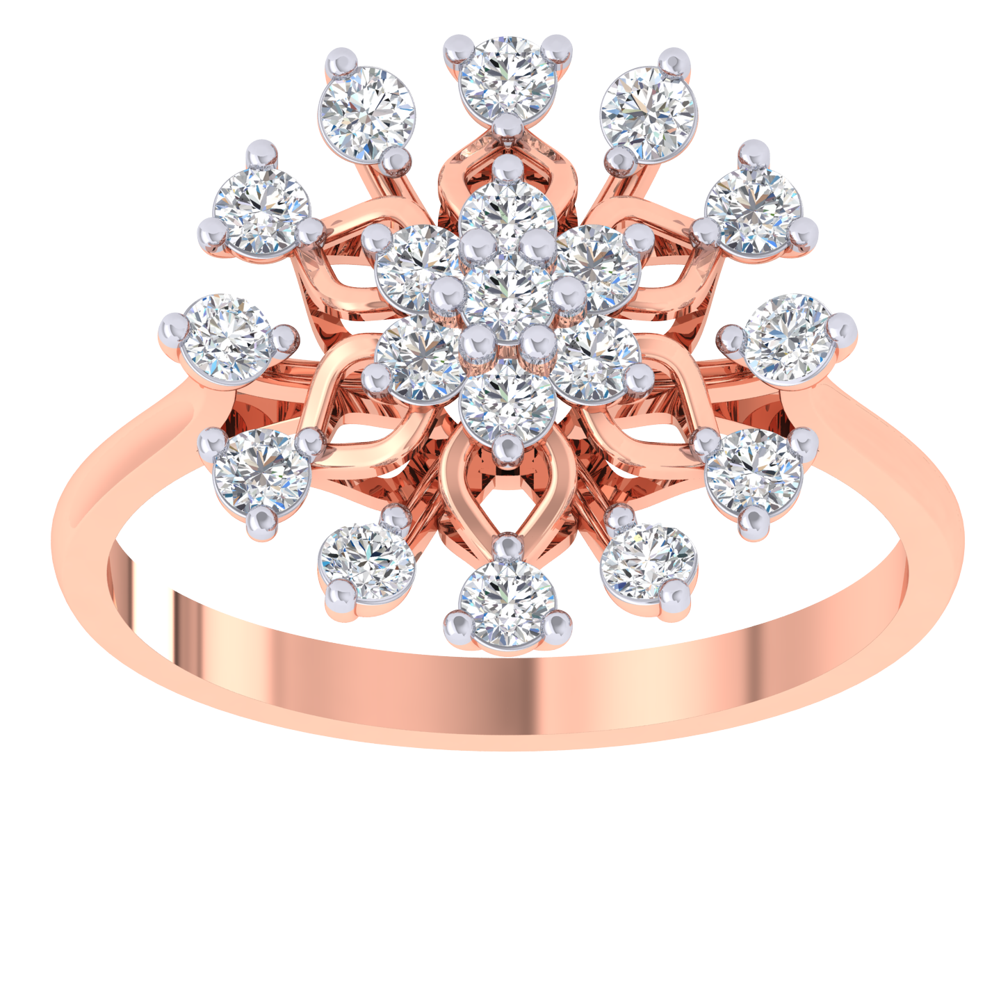 Blooming Flower Diamond Ring