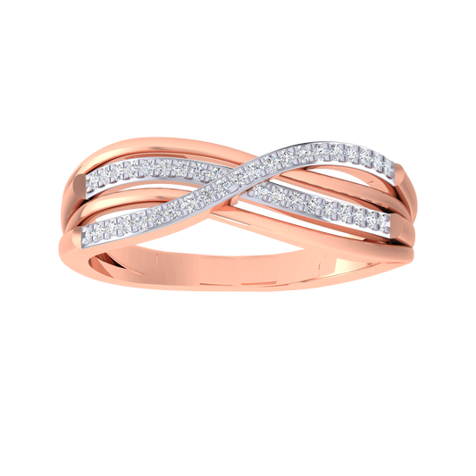 Omana Criss Cross Diamond Ring