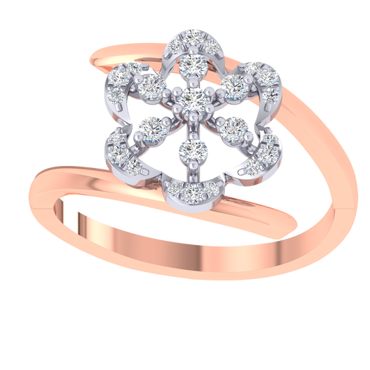 Hema Flower Diamond Ring