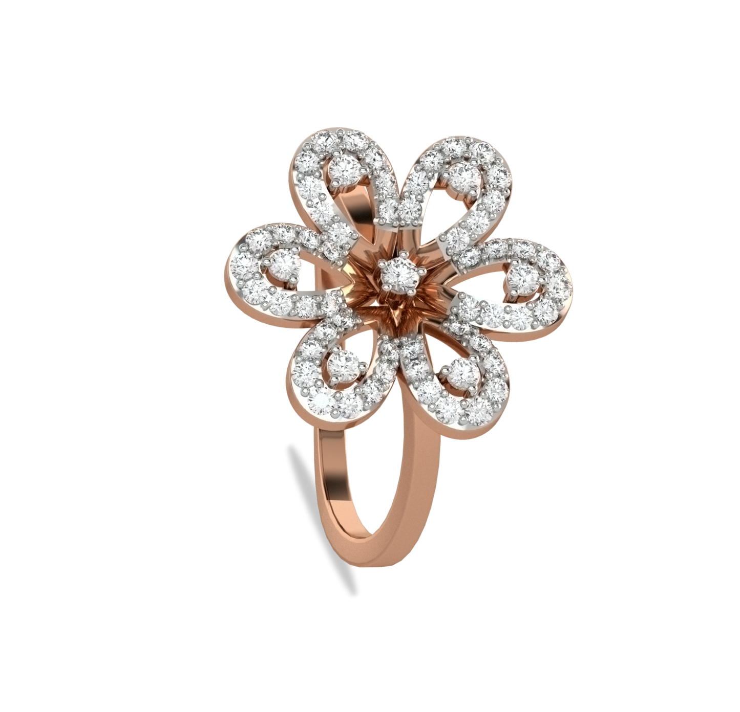 Mariam Flower Diamond Ring