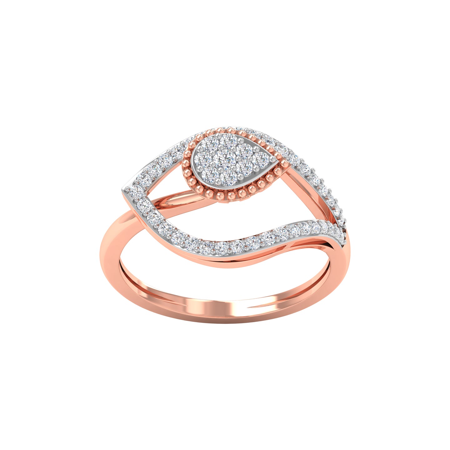 Tiana Leaf Diamond Ring