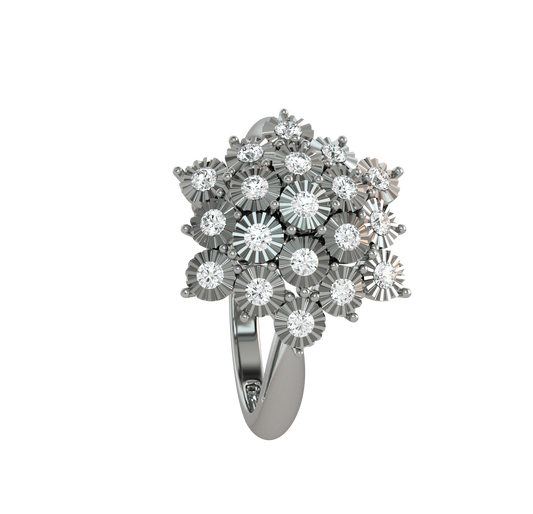 Roselyn Floral Diamond Ring