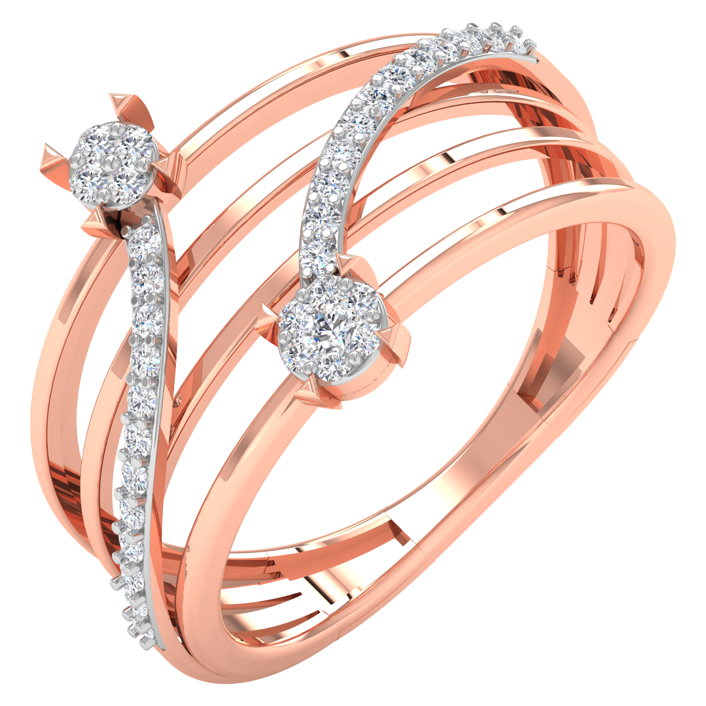 Alaiya Shooting Stars Diamond Ring