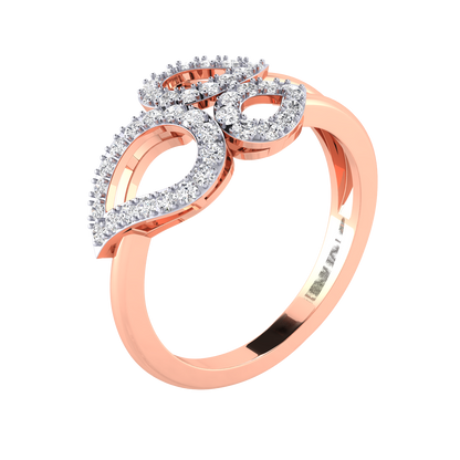 Gwen Leaf Diamond Ring