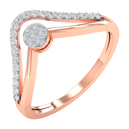 Millie V Shaped Diamond Ring