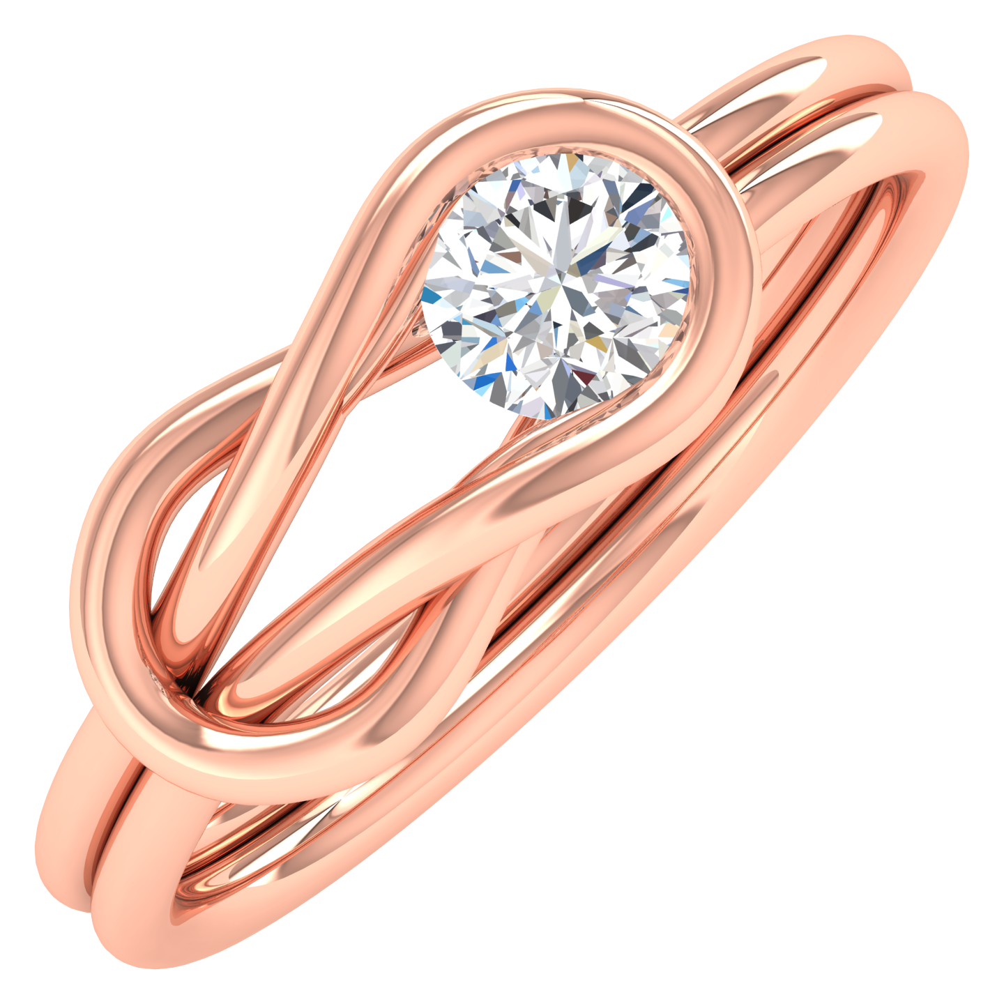 Maryam Entwined Diamond Ring