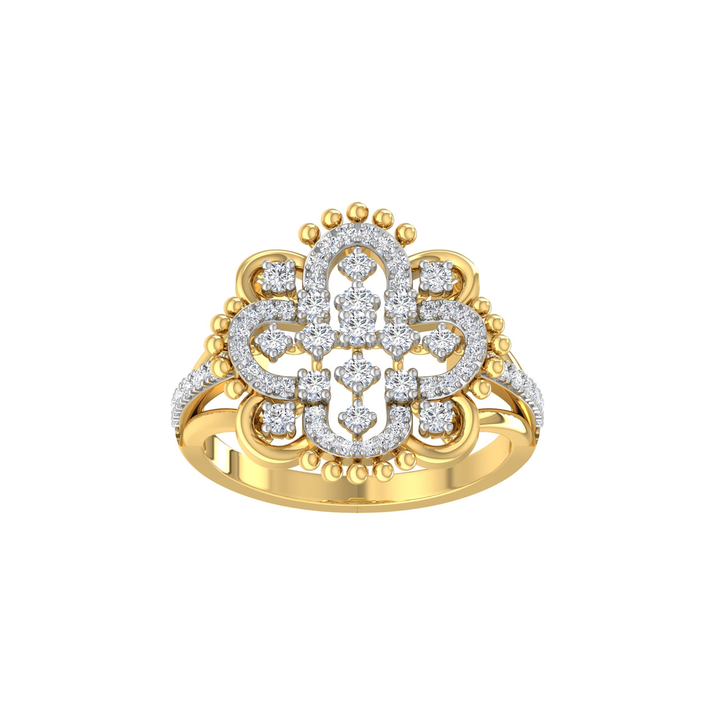 Jenna Floral Diamond Ring