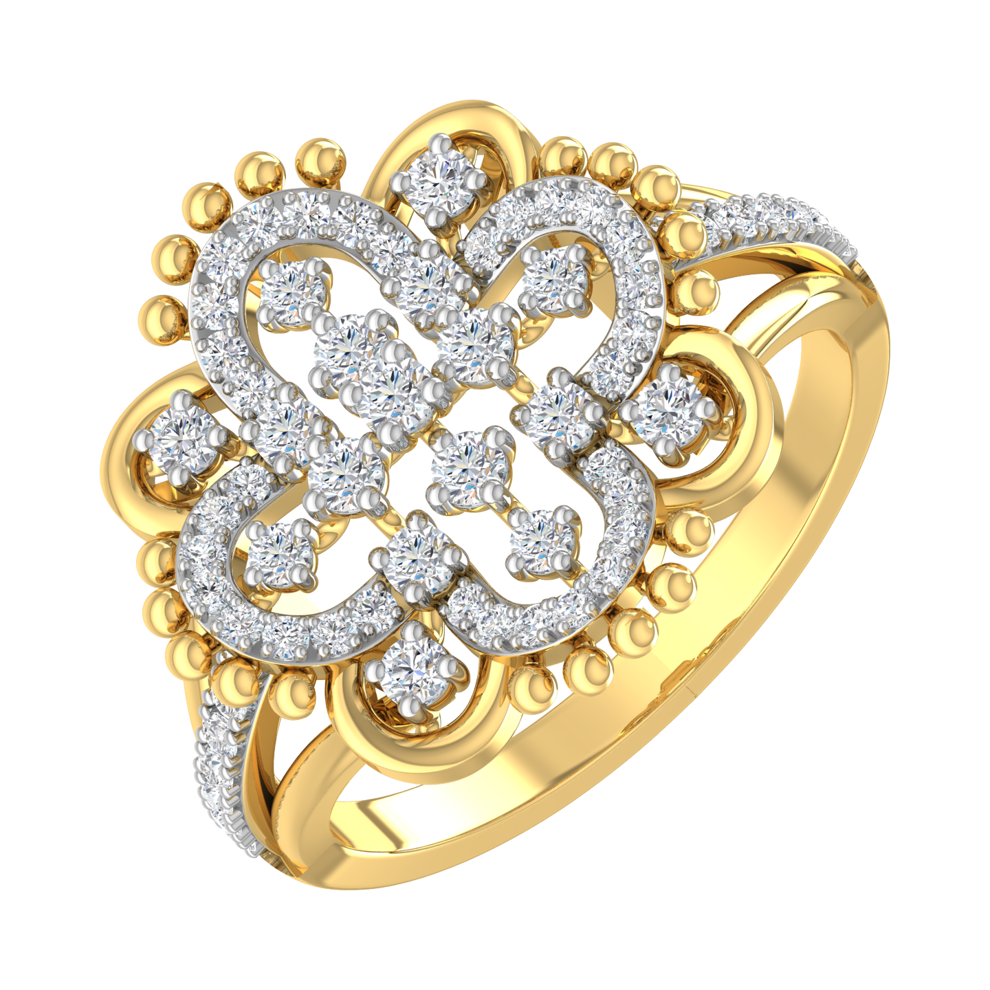 Jenna Floral Diamond Ring