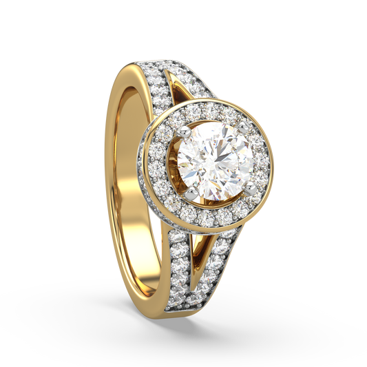 Esperanza Halo Solitaire Diamond Ring