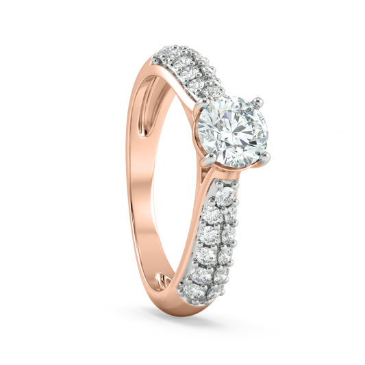 Diamond Ring for her in Rose Gold DRG22531