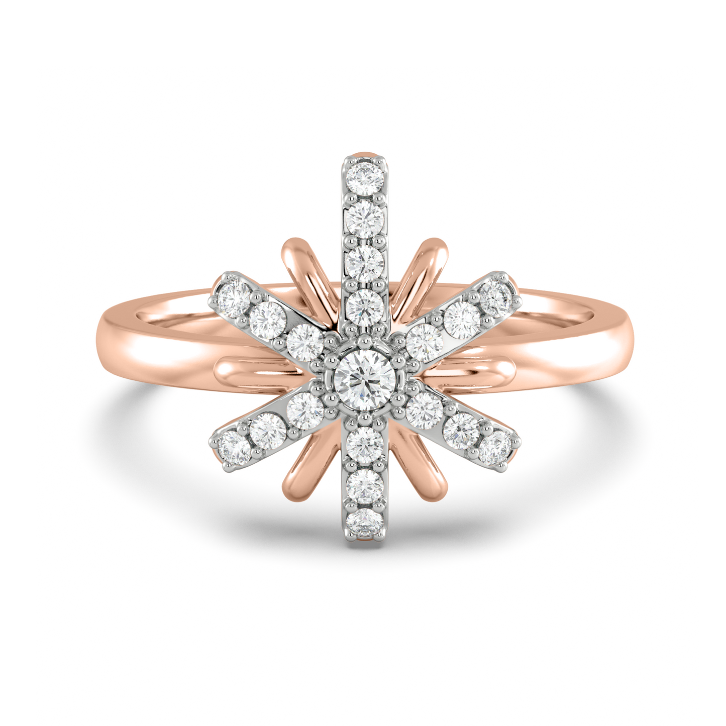 Diamond Ring for her in Rose Gold DRG22550