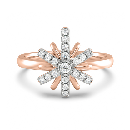 Diamond Ring for her in Rose Gold DRG22550