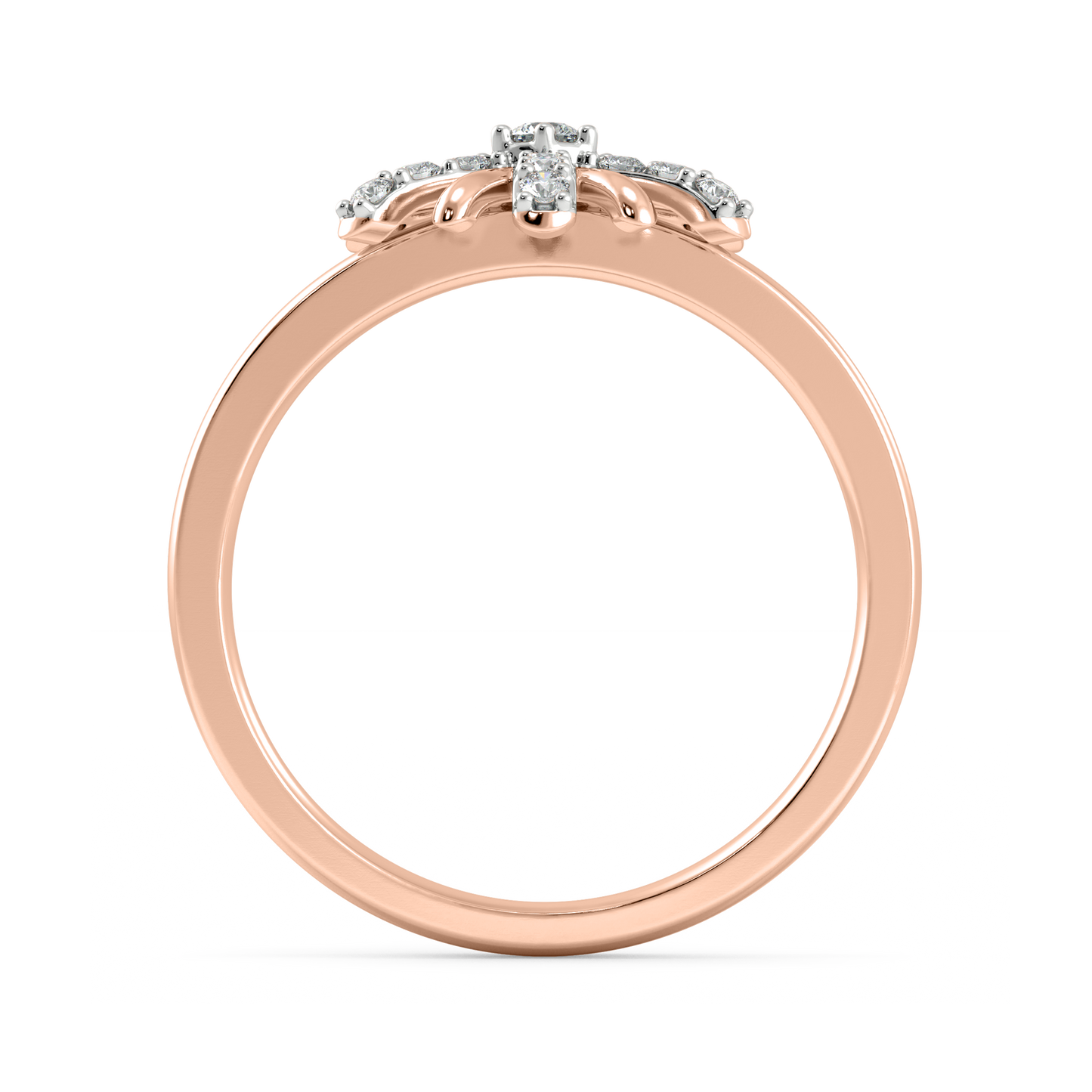 Diamond Ring for her in Rose Gold DRG22550