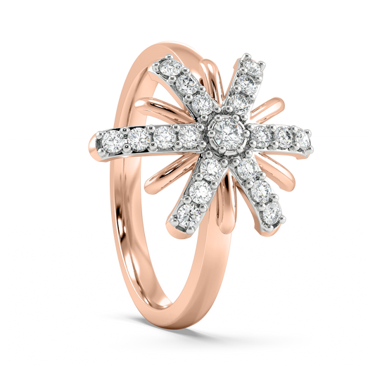 Diamond Ring for her in Rose Gold DRG22551