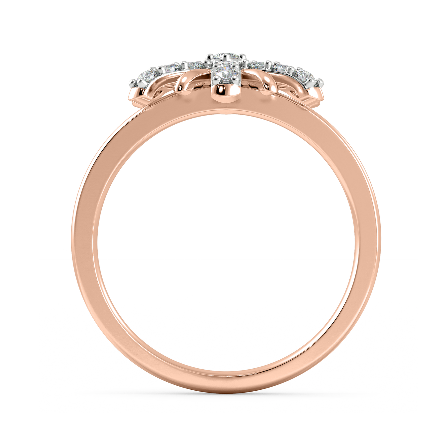 Diamond Ring for her in Rose Gold DRG22551