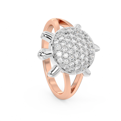 Diamond Ring for her in Rose & White Gold DRG22552