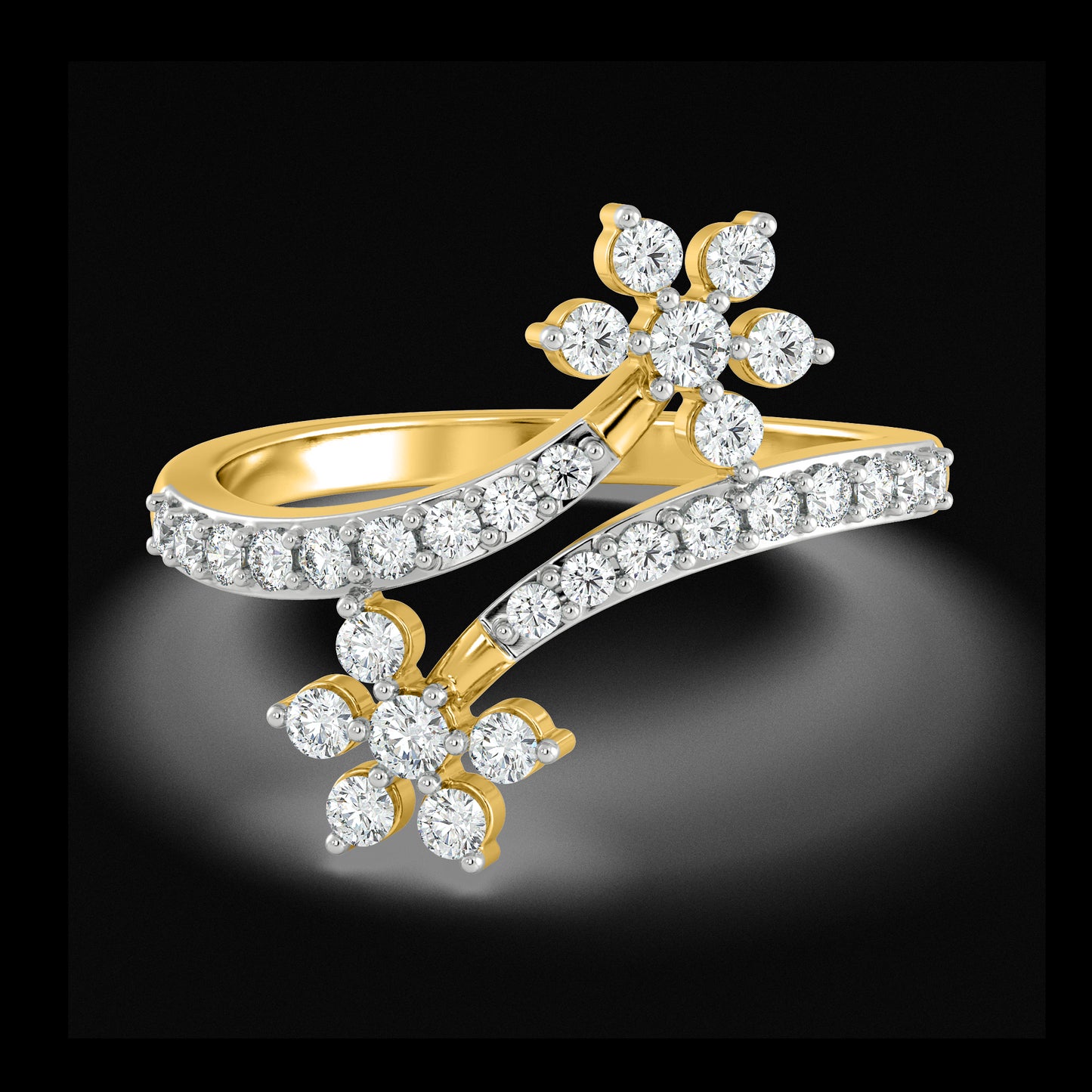 Diamond Ring for her in Yellow Gold DRG22555