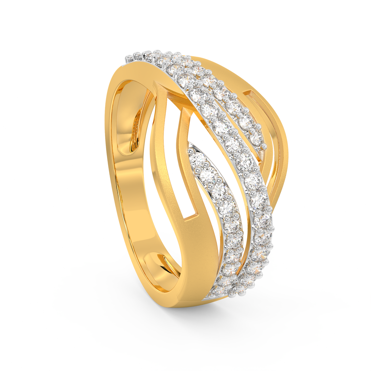 Diamond Ring for her in Yellow Gold DRG22558