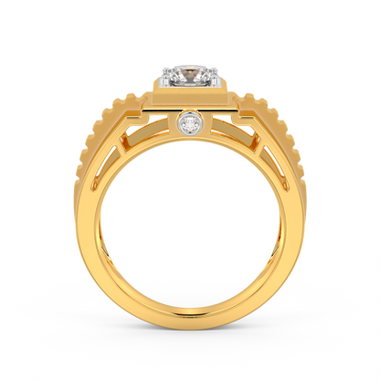 Diamond Ring for her in Yellow & White Gold DRG22570