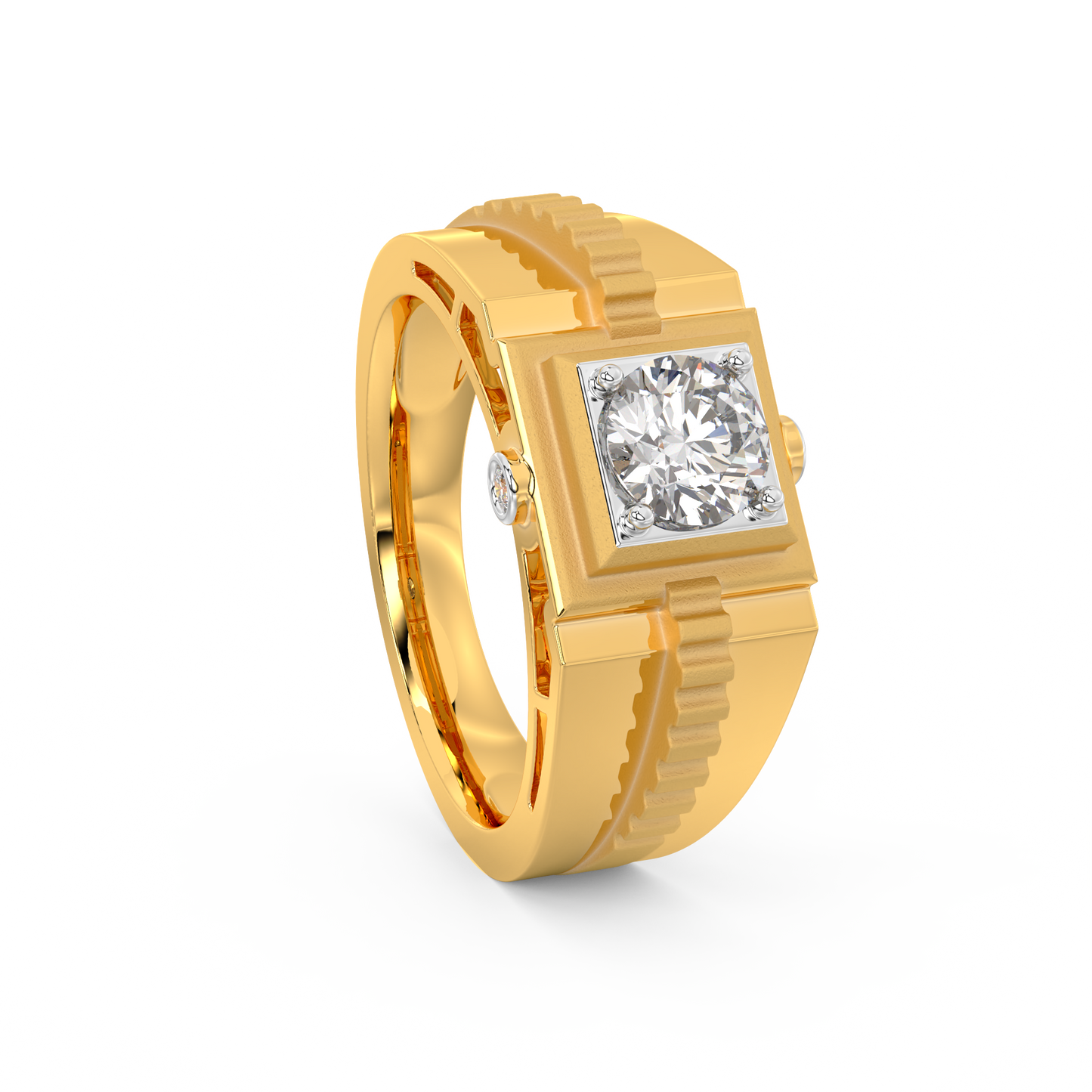 Diamond Ring for her in Yellow & White Gold DRG22570