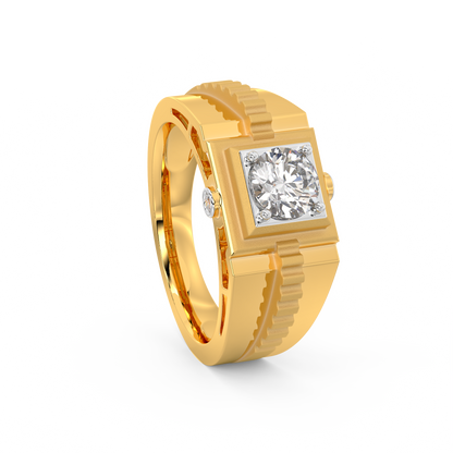 Diamond Ring for her in Yellow & White Gold DRG22570