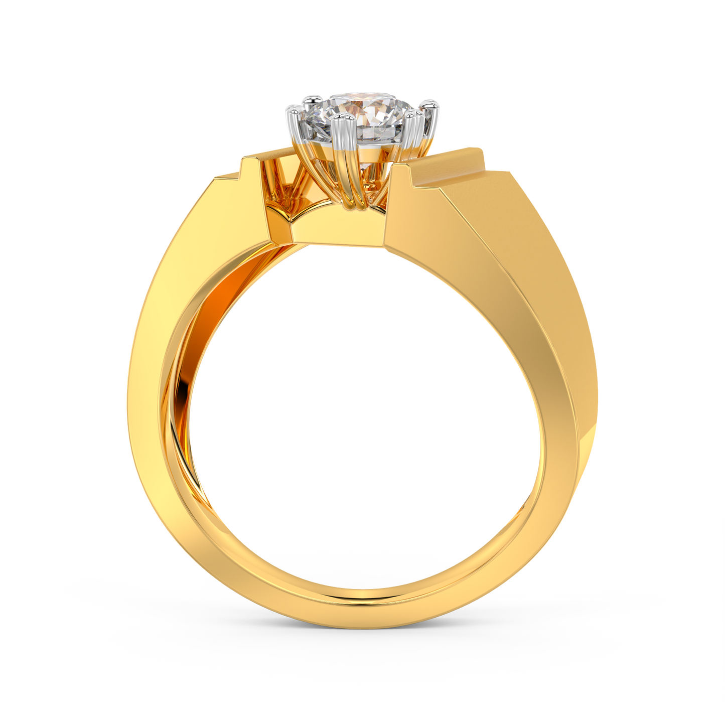 Diamond Ring for her in Yellow & White Gold DRG22571