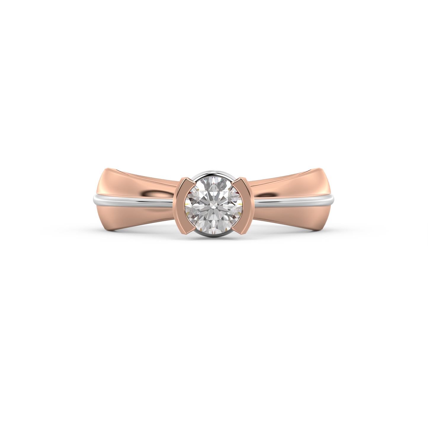 Diamond Ring for her in Rose & White Gold DRG22572